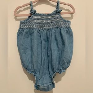 Gap denim romper. Size 12-18 months.